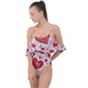 Be My Valentine Drape Piece Swimsuit View1