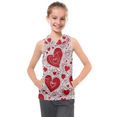 Be My Valentine Kids  Sleeveless Hoodie