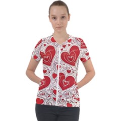 Be My Valentine Short Sleeve Zip Up Jacket