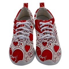 Be My Valentine Women Athletic Shoes by pollyparadiseartshop