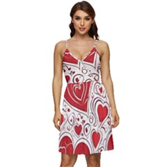 Be My Valentine V-neck Pocket Summer Dress 