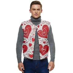 Be My Valentine Men s Button Up Puffer Vest	