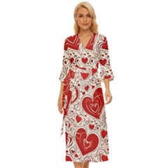 Be My Valentine Midsummer Wrap Dress