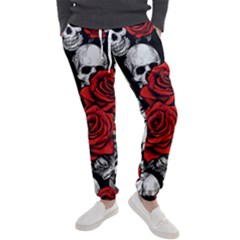 Roses And Skulls Men s Jogger Sweatpants