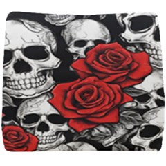 Roses And Skulls Seat Cushion