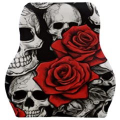 Roses And Skulls Car Seat Velour Cushion 