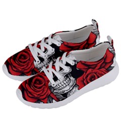 Roses And Skulls Women s Lightweight Sports Shoes