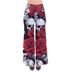 Roses And Skulls So Vintage Palazzo Pants