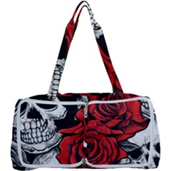 Roses And Skulls Multi Function Bag