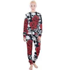 Roses And Skulls Women s Lounge Set