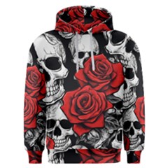 Roses And Skulls Men s Overhead Hoodie