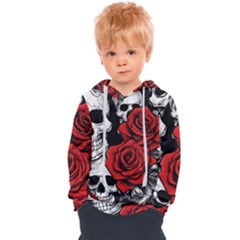 Roses And Skulls Kids  Overhead Hoodie