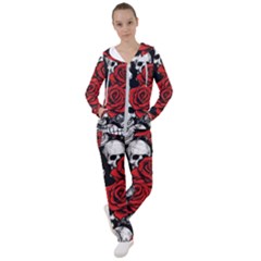 Roses And Skulls Women s Tracksuit