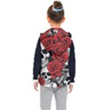 Roses and Skulls Kids  Hooded Puffer Vest View2