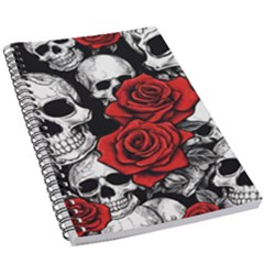 Roses And Skulls 5 5  X 8 5  Notebook