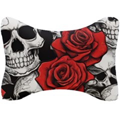 Roses And Skulls Seat Head Rest Cushion