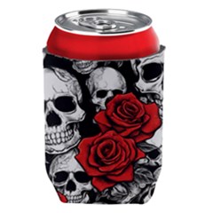 Roses And Skulls Can Holder