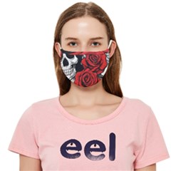 Roses And Skulls Cloth Face Mask (adult) by pollyparadiseartshop