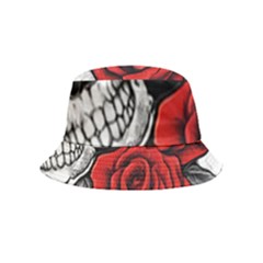 Roses And Skulls Inside Out Bucket Hat (kids)