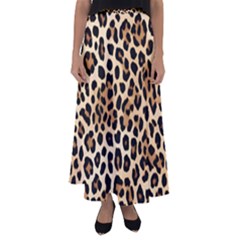 Leopard Flared Maxi Skirt