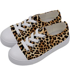 Leopard Kids  Low Top Canvas Sneakers