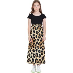 Leopard Kids  Flared Maxi Skirt