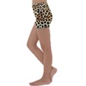 Leopard Kids  Lightweight Velour Yoga Shorts View2