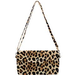 Leopard Removable Strap Clutch Bag