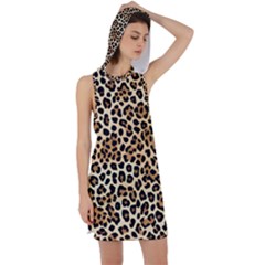 Leopard Racer Back Hoodie Dress