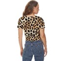 Leopard Twist Front Crop Top View4