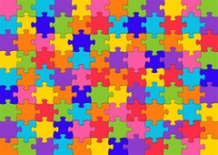 purple pink orange yellow blue solved puzzle 7000