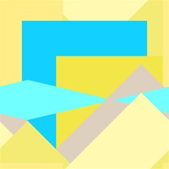 blue yellow shapes