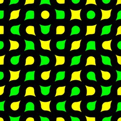 yellow green shapes