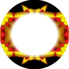 circle fractal frame