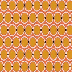 orange circle polka