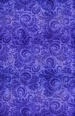 vibrant blue romantic flower pattern