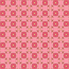 boho pink pattern tiled 100