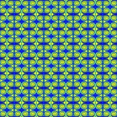 blue yellow green swirl pattern