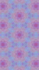 pattern pink hexagon flower design