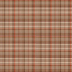 tanbrownorange wideprint plaid 6000