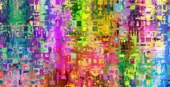 color abstract artifact pixel