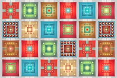 tiles pattern background colorful