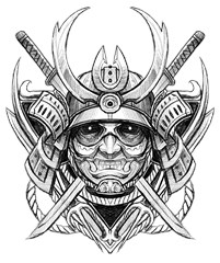 drawing samurai tattoo sketch japanese