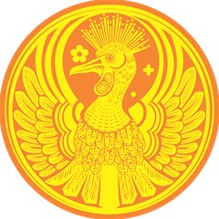 phoenix bird legend coin fire