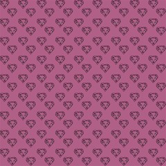 heart face mauve