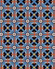 pattern weave background blue red black