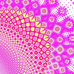 digital arts fractals futuristic pink