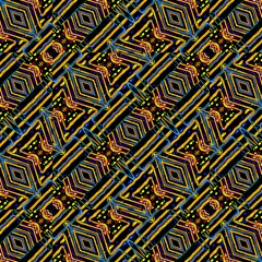 electric neon lines pattern design