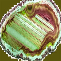 brown and green agate