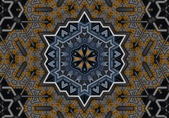 rosette mandala ornament wallpaper